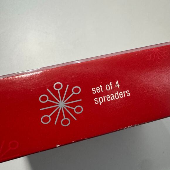 NEW Set of 4 Snowman- Angel Holiday Christmas Spreaders  Dip Cheese - Picture 8 of 8